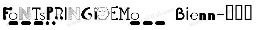 FONTSPRINGDEMO Bienn字体转换
